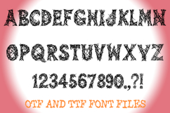 Sketchy Lines Alphabet Lettering ABC Spiderweb Text Font OTF Product Image 2