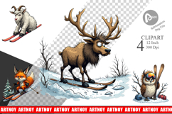 Ski Grumps Clipart Product Image 1
