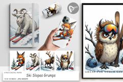 Digital Paper Ski Grumps Product Image 1