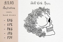 Skull With Roses Product Image 1