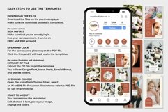 Skincare Maroon Instagram Templates | CANVA-PS-AI Product Image 10