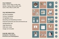Skincare Cream Instagram Templates | CANVA-PS-AI Product Image 2