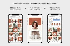 Skincare Maroon Instagram Templates | CANVA-PS-AI Product Image 3
