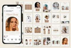 Skincare Beige Instagram Templates | CANVA Product Image 5