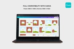 Skincare Maroon Instagram Templates | CANVA-PS-AI Product Image 7