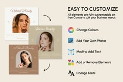 Skincare Beige Instagram Templates | CANVA Product Image 9