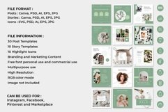 Skincare Matcha Instagram Templates | CANVA-PS-AI Product Image 2