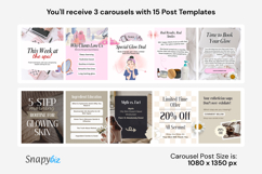 Esthetician Skincare Canva Social Media Template Bundle Product Image 3