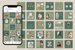 Skincare Green Instgaram Templates | CANVA-PS-AI Product Image 4