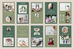 Skincare Green Instgaram Templates | CANVA-PS-AI Product Image 5