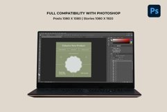 Skincare Green Instgaram Templates | CANVA-PS-AI Product Image 8