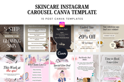 Skincare Instagram Carousel Post Canva Template Marketing Product Image 4