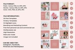 Skincare Pink Instagram Templates| CANVA-PS-AI Product Image 2
