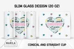 Caregiver Skinny Tumbler Design | 20oz JPG Wrap Product Image 1