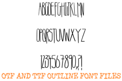 Skinny Deco Alphabet Font Lettering ABC Modern Art OTF TTF Product Image 2