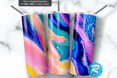 Agate Glitter pink Seamless 20oz/30oz Skinny Tumbler