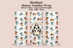 boohaw halloween skinny tumbler sublimation wrap with high resolution 300 DPI and transparant background perfect for 20oz and 30oz skinny tumbler