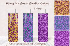 20 oz Tumbler Wrap Sublimation Design. Skinny Tumbler PNG. Product Image 1