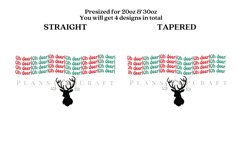 Bundle 6 Christmas Skinny Tumbler Sublimation Wrap SVG Product Image 3