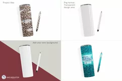 Skinny Tumbler and Pen Wrap Mockup | psd, png Product Image 2