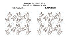 Bundle 6 Christmas Skinny Tumbler Sublimation Wrap SVG Product Image 5