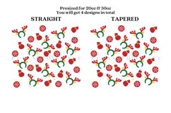 Bundle 6 Christmas Skinny Tumbler Sublimation Wrap SVG Product Image 9