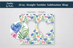 Wedding Heart Photo Sublimation Tumbler Wrap for Couple Product Image 2