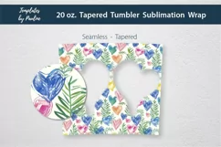 Wedding Heart Photo Sublimation Tumbler Wrap for Couple Product Image 3