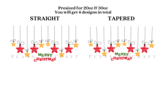 Bundle 6 Christmas Skinny Tumbler Sublimation Wrap SVG Product Image 8