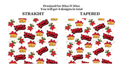 Bundle 6 Christmas Skinny Tumbler Sublimation Wrap SVG Product Image 14