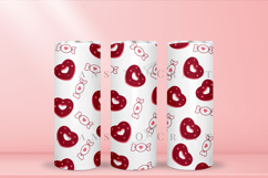 Bundle 6 Valentine Skinny Tumbler Sublimation Wrap SVG Product Image 6