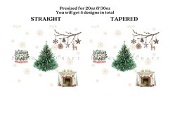 Bundle 6 Christmas Skinny Tumbler Sublimation Wrap SVG Product Image 13