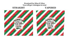 Bundle 6 Christmas Skinny Tumbler Sublimation Wrap SVG Product Image 3