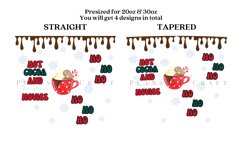 Bundle 6 Christmas Skinny Tumbler Sublimation Wrap SVG Product Image 7