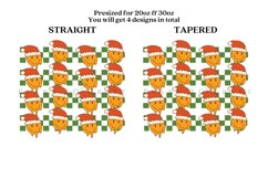 Bundle 6 Christmas Skinny Tumbler Sublimation Wrap SVG Product Image 5