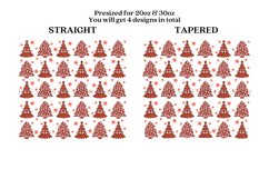 Bundle 6 Christmas Skinny Tumbler Sublimation Wrap SVG Product Image 11