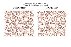 Bundle 6 Christmas Skinny Tumbler Sublimation Wrap SVG Product Image 13