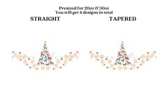 Bundle 6 Christmas Skinny Tumbler Sublimation Wrap SVG Product Image 7