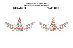Bundle 6 Christmas Skinny Tumbler Sublimation Wrap SVG Product Image 13
