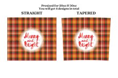Bundle 6 Christmas Skinny Tumbler Sublimation Wrap SVG Product Image 11