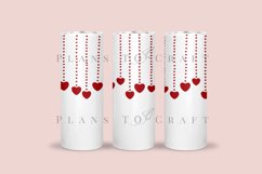 Bundle 6 Valentine Skinny Tumbler Sublimation Wrap SVG Product Image 4