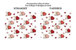 Bundle 6 Valentine Skinny Tumbler Sublimation Wrap SVG Product Image 11