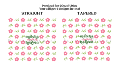 Bundle 6 Matcha Skinny Tumbler Sublimation Wrap SVG Product Image 10