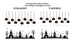 Bundle 6 Halloween Skinny Tumbler Sublimation Wrap SVG Product Image 8