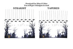 Bundle 6 Halloween Skinny Tumbler Sublimation Wrap SVG Product Image 12