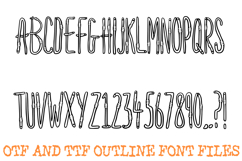 Skinny Worms Alphabet Lettering Font ABC OTF Cartoon Type Product Image 2