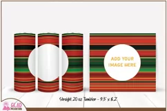 Serape Cinco De Mayo 20 oz tumbler wrap, Skinny Tumbler Wrap Product Image 1