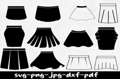 Skirt Svg, Clothing Svg, Women&#039;s Wear Svg, Skirt Cut File Product Image 1