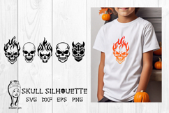 skull silhouette svg Product Image 1