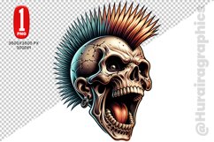 Cute Skull Clipart - PNG File Product Image 1